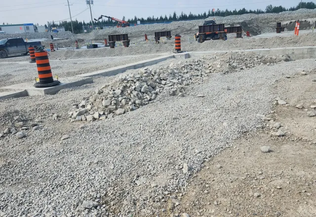 Moosonee Hospital site preparation for Pomerleau — 2025