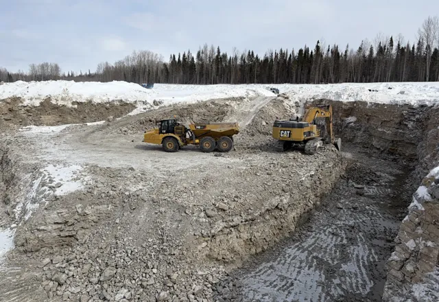 Dozer and hauler at the face — 2026