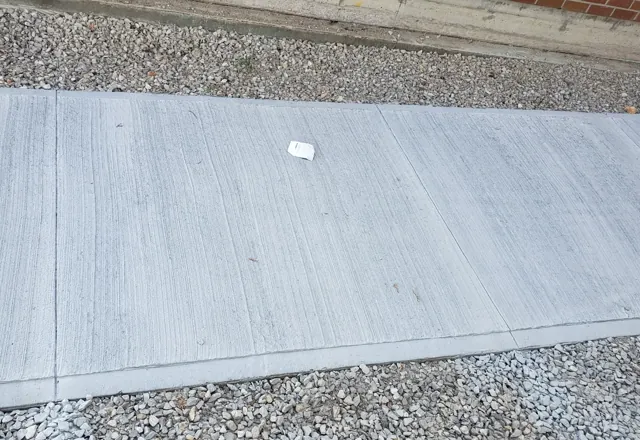 Concrete pad and walkway — 2022