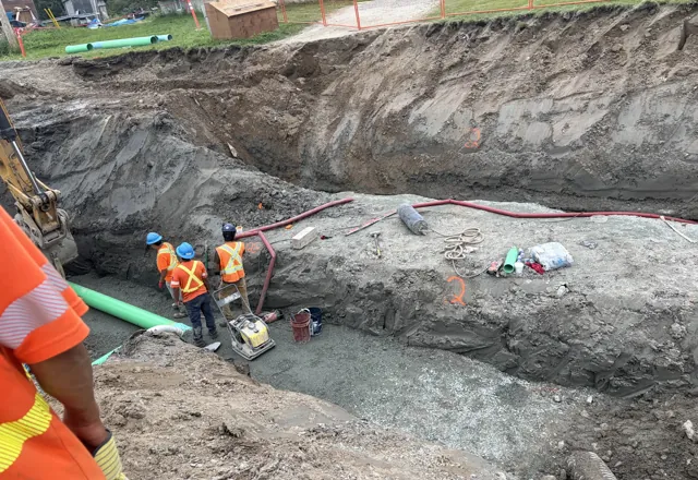 Service trench, Wabun Road — 2026